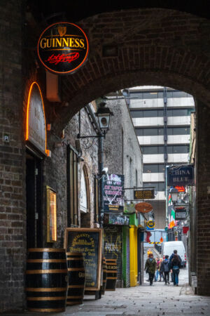 Blick nach Temple Bar
