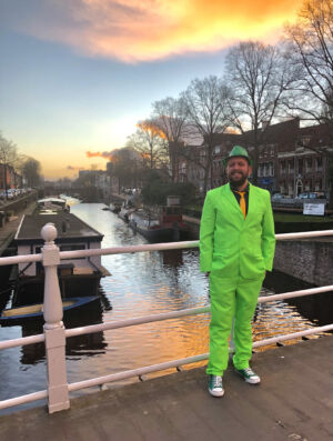 Grüner gehts nicht. Ich vor 2 Jahren zum St. Patricks Day in Groningen