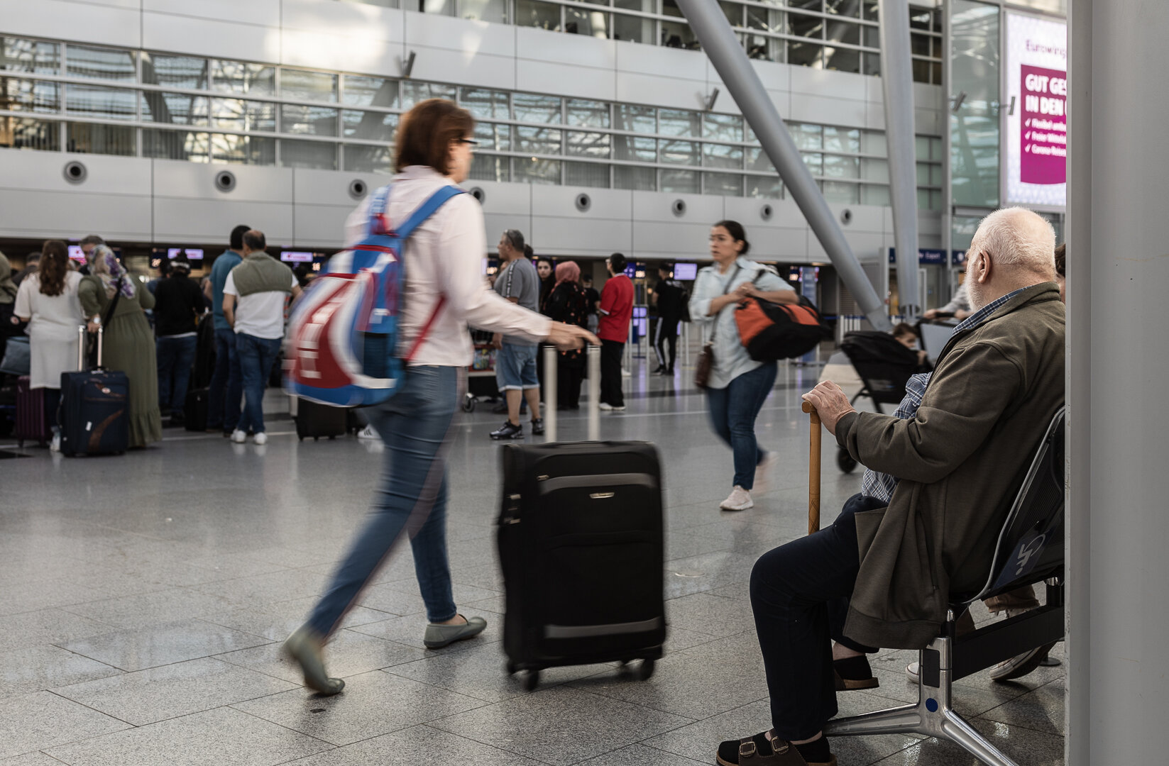 Check in Flughafen DUS