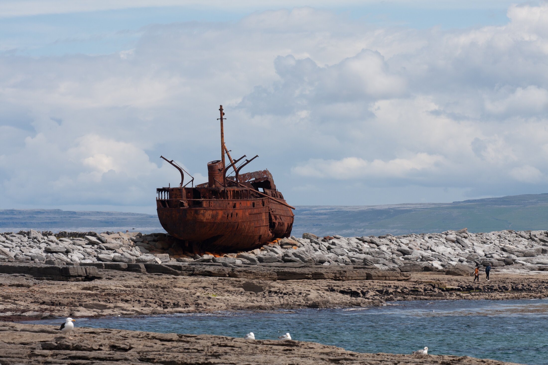 Wrack der 'MV Plassy' auf Inisheer